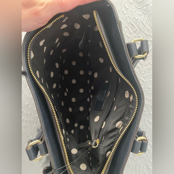 Anne Klein Navy Blue Handbag with Crossbody Strap - Picture 4 of 9